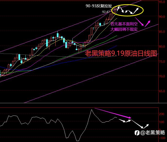 老黑策略：9.19外汇、黄金、原油分析策略