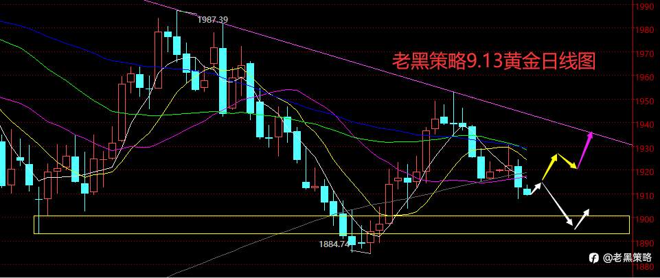 老黑策略：9.13外汇、黄金、原油分析策略