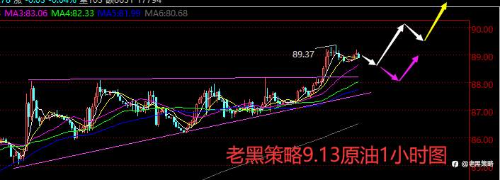 老黑策略：9.13外汇、黄金、原油分析策略