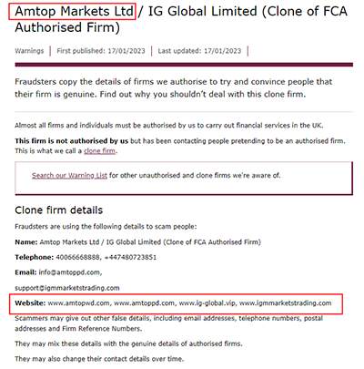 被FCA警告的Amtop Markets，出金索要4次费用