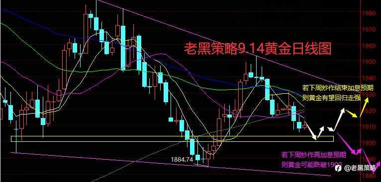 老黑策略：9.14外汇、黄金、原油分析