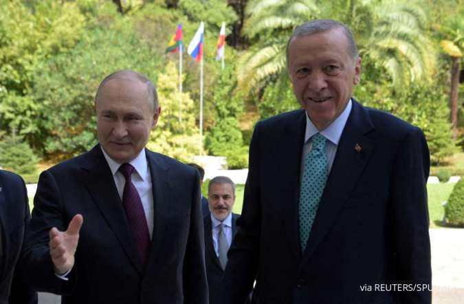 Erdogan Temui Putin untuk Ajak Kembali ke Kesepakatan Black Sea Grain Initiative