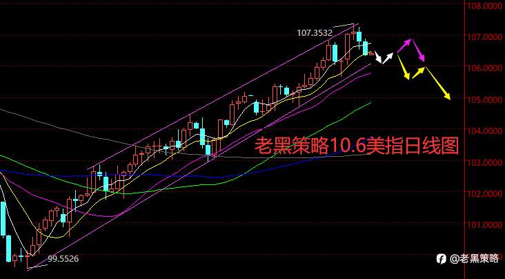 老黑策略：10.6外汇、黄金、原油分析策略