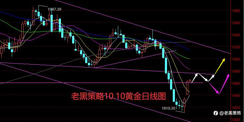 老黑策略:10.10外汇、黄金、原油分析策略