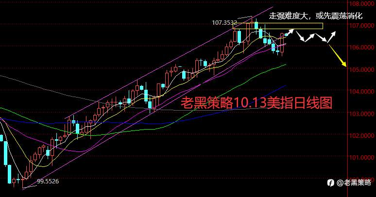 ​老黑策略：10.13外汇、黄金、原油分析策略