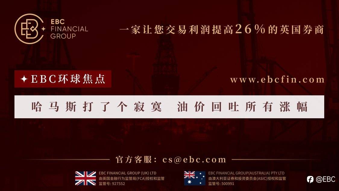 EBC环球焦点|哈马斯打了个寂寞 油价回吐所有涨幅