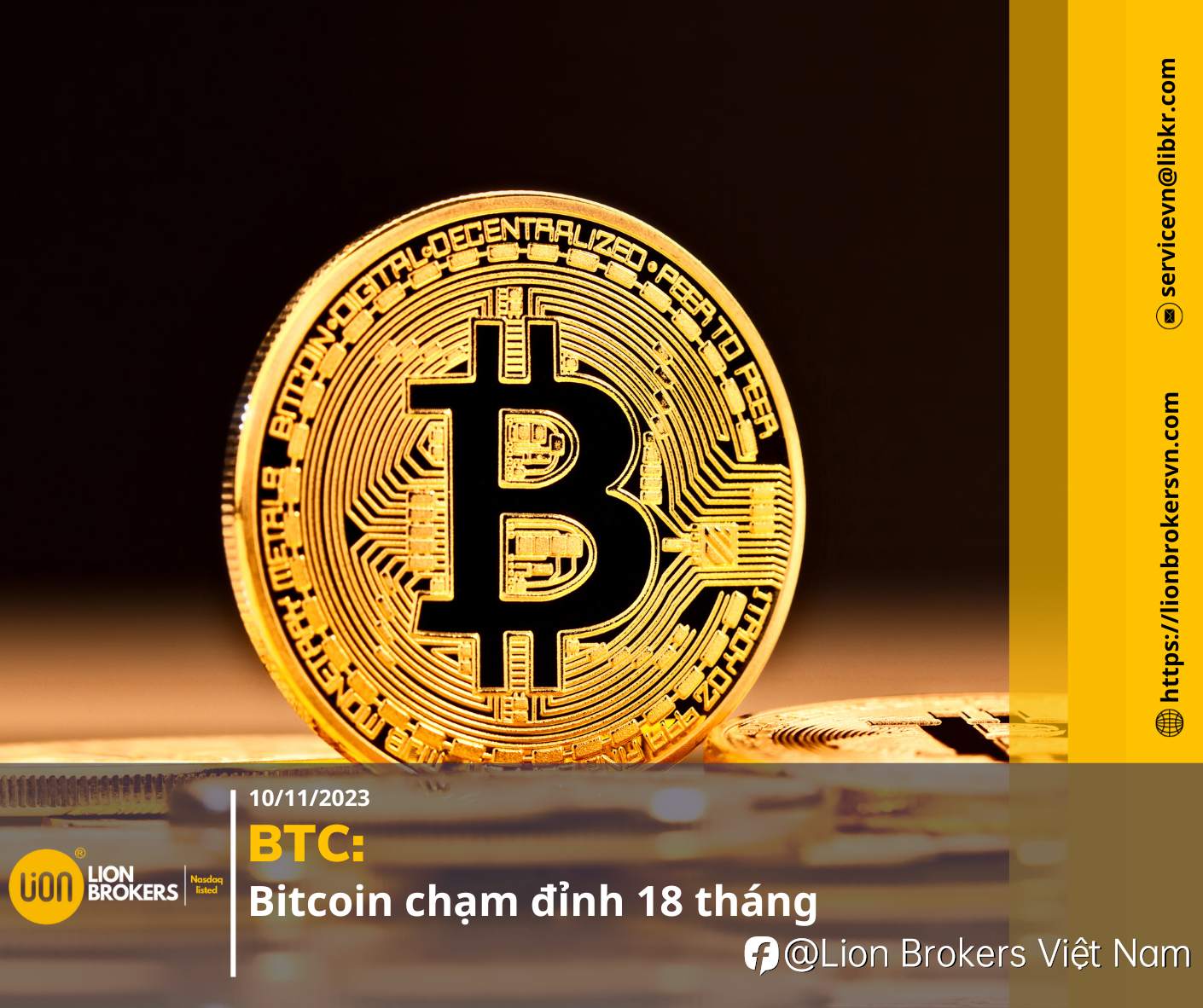 BTC: BITCOIN CHẠM ĐỈNH 18 THÁNG