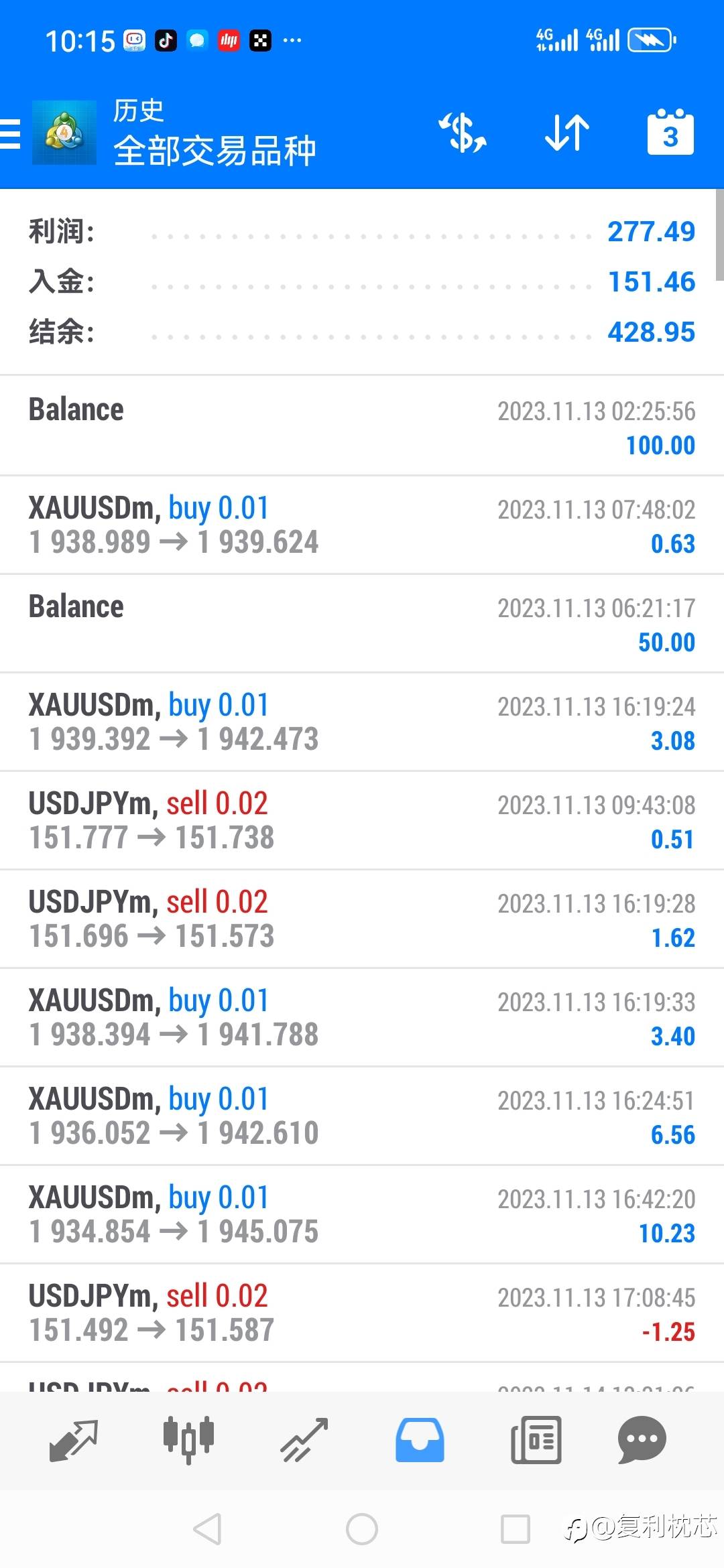 日复利5%打卡第14天(赚)