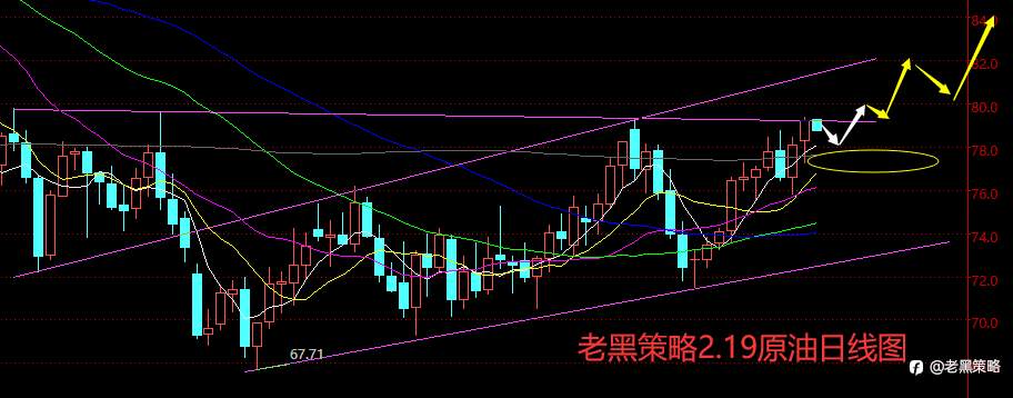 老黑策略：2.19外汇、黄金、原油分析策略