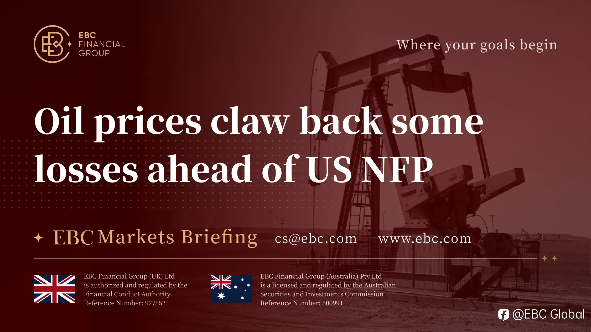EBC Markets Briefing | Oil prices claw back some losses ahead of US NFP