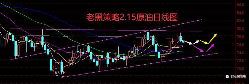 老黑策略：2.15外汇、黄金、原油分析策略