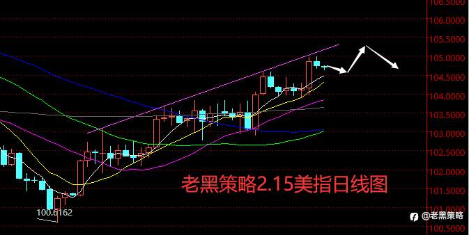 老黑策略：2.15外汇、黄金、原油分析策略