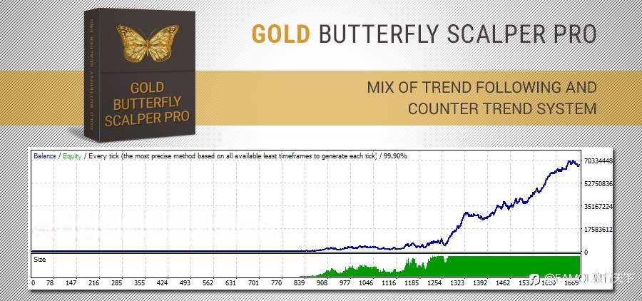 Gold Butterfly Scalper Pro（金蝴蝶） - 趋势跟踪和反趋势系统的盈利组合