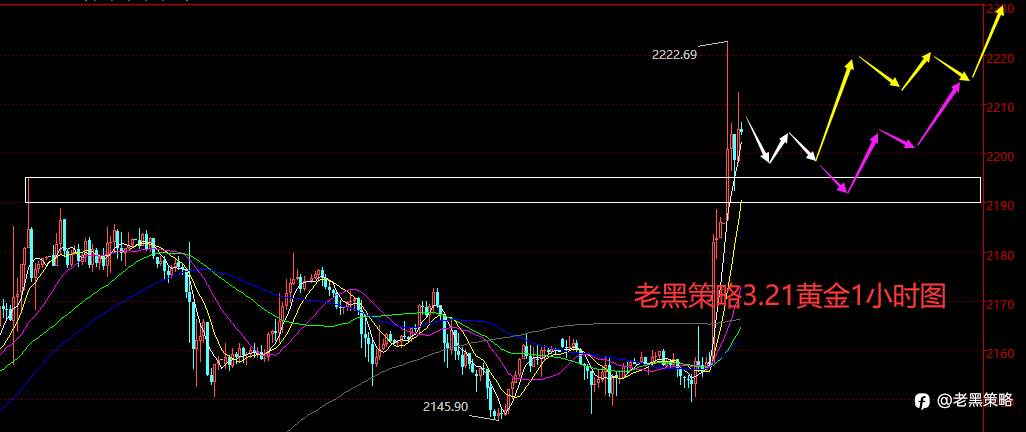 老黑策略:3.21外汇、黄金、原油分析策略