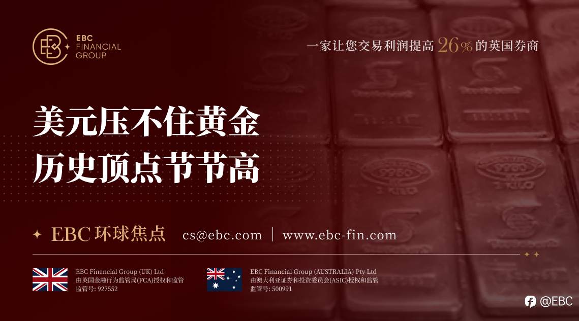 EBC环球焦点|美元压不住黄金 历史顶点节节高