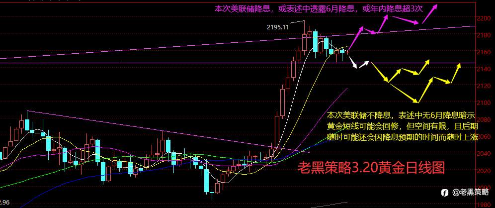 老黑策略:3.20外汇、黄金、原油分析策略