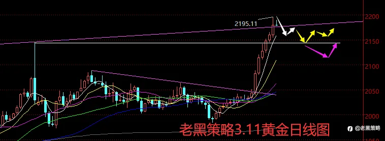 老黑策略：3.11外汇、黄金、原油分析策略