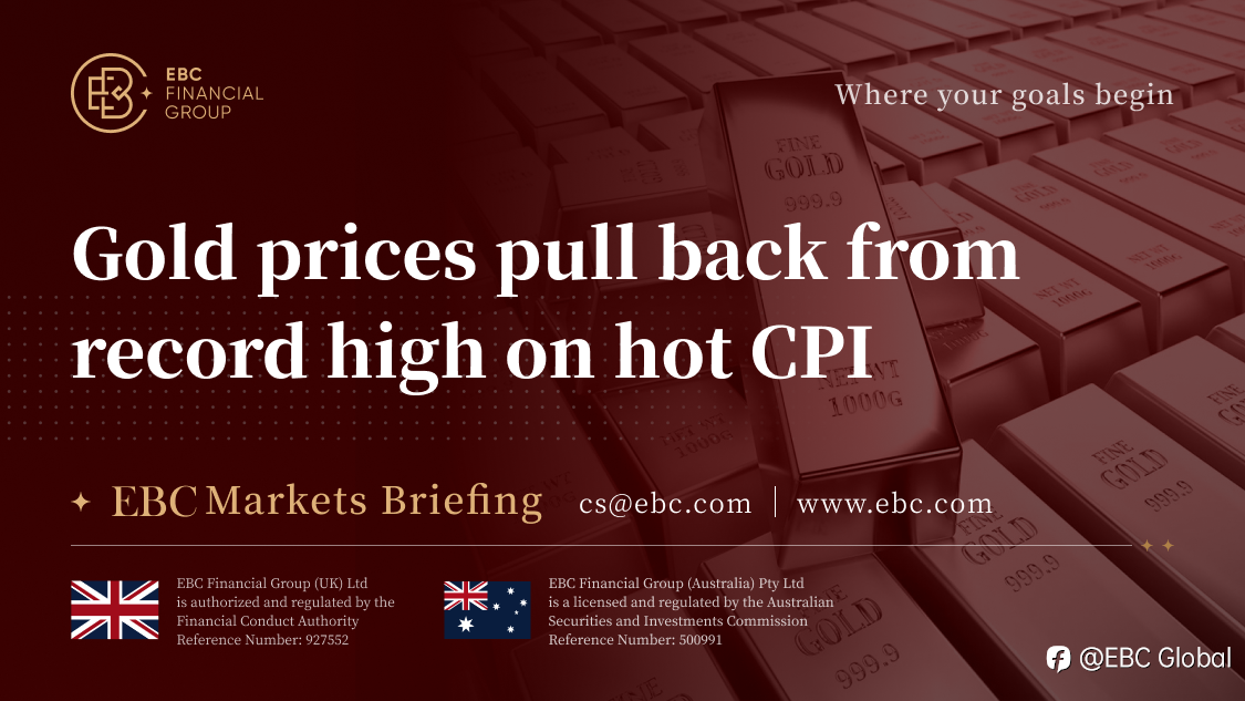 EBC Markets Briefing | Gold prices pull back from record high on hot CPI