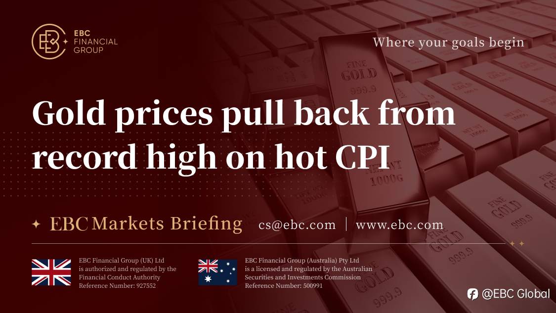 EBC Markets Briefing | Gold prices pull back from record high on hot CPI