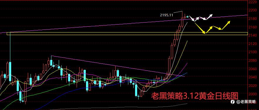 老黑策略：3.12外汇、黄金、原油分析策略