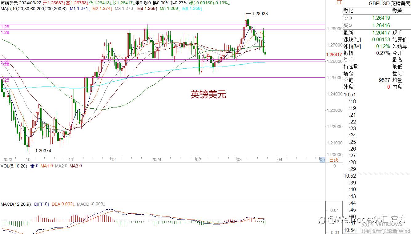 WeTrade 每日汇评>>王萍-策略分析:非美宽幅震荡运行