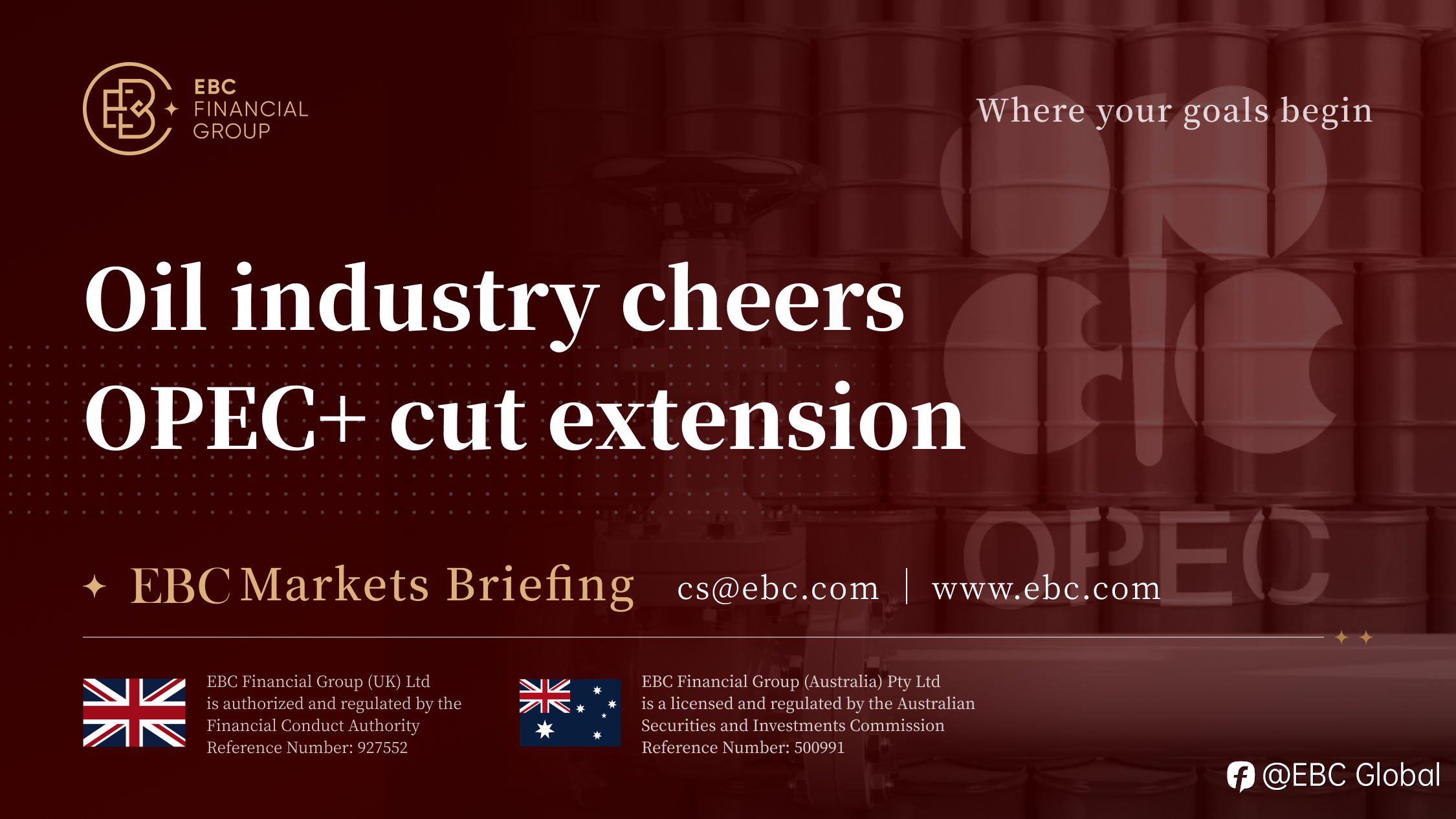 EBC Markets Briefing | Oil industry cheers OPEC+ cut extension