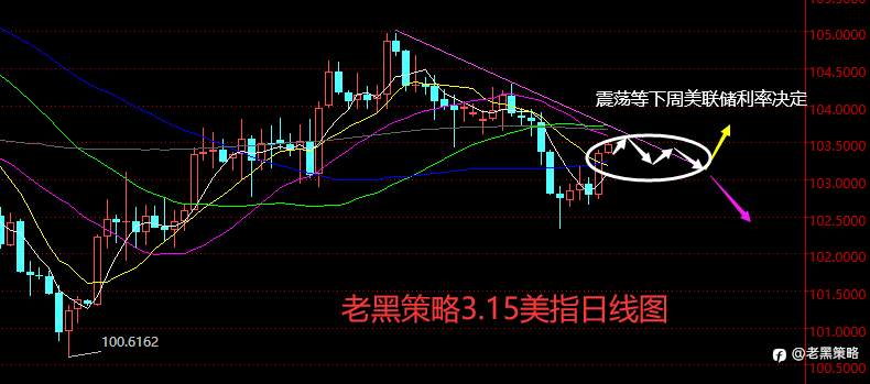 老黑策略：3.15外汇、黄金、原油分析策略