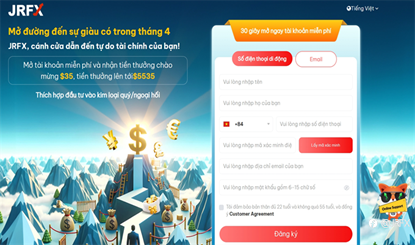 Khám Phá Cơ Hội Đầu Tư: Tiền Thưởng JRFX Lên Đến 5.535 Đô La