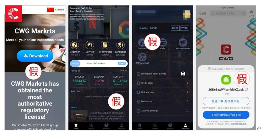 警告声明：防范冒用CWG Markets品牌的诈骗行为