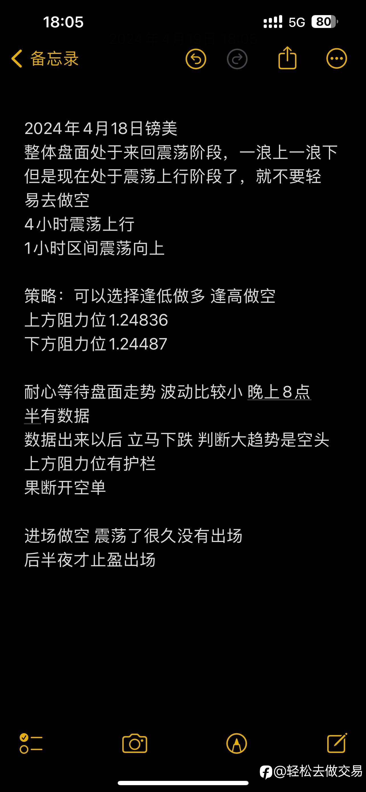 4月18日镑美交易记录