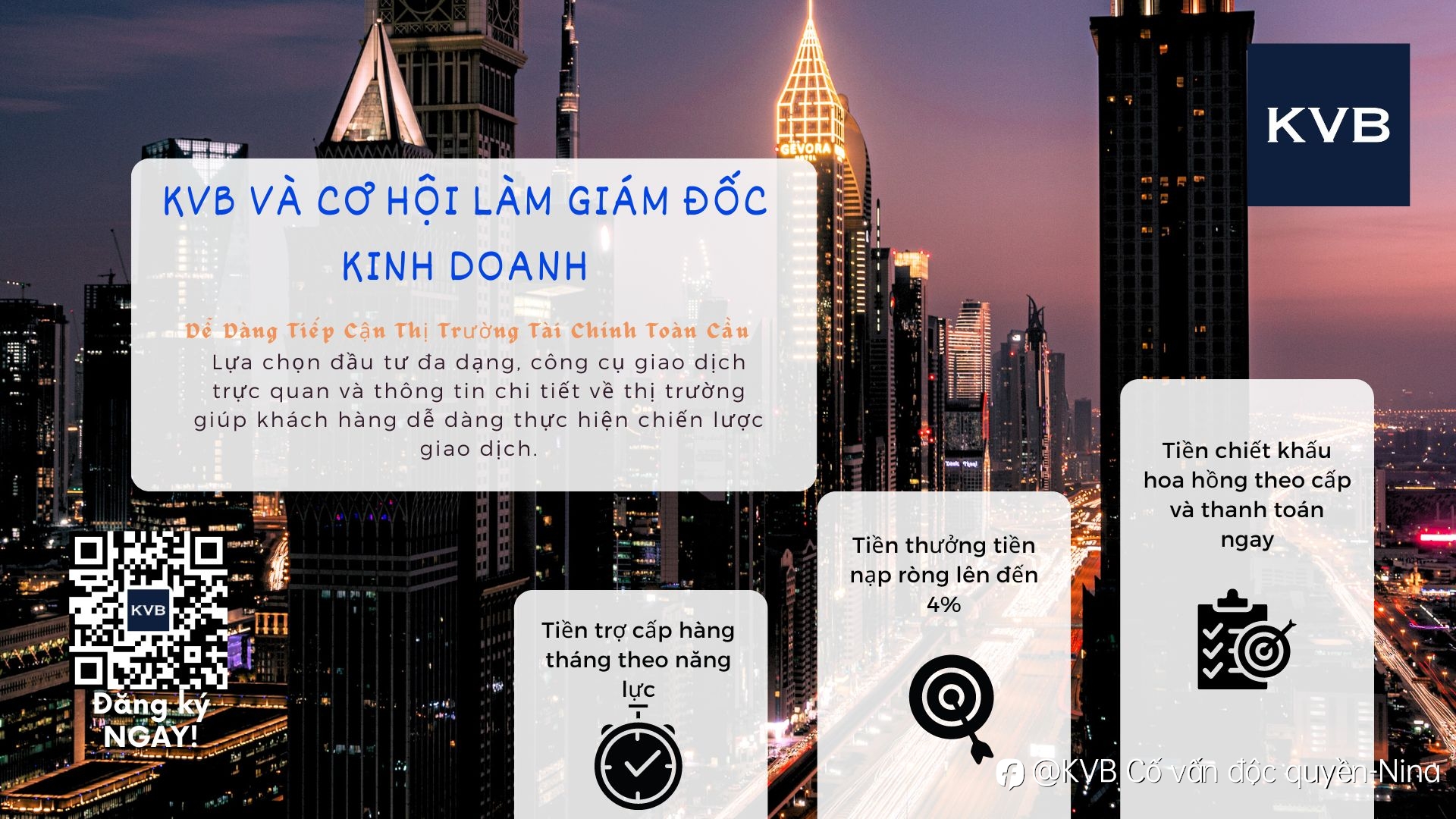 Hãy tham gia KVB với tư cách Giám Đốc Kinh Doanh