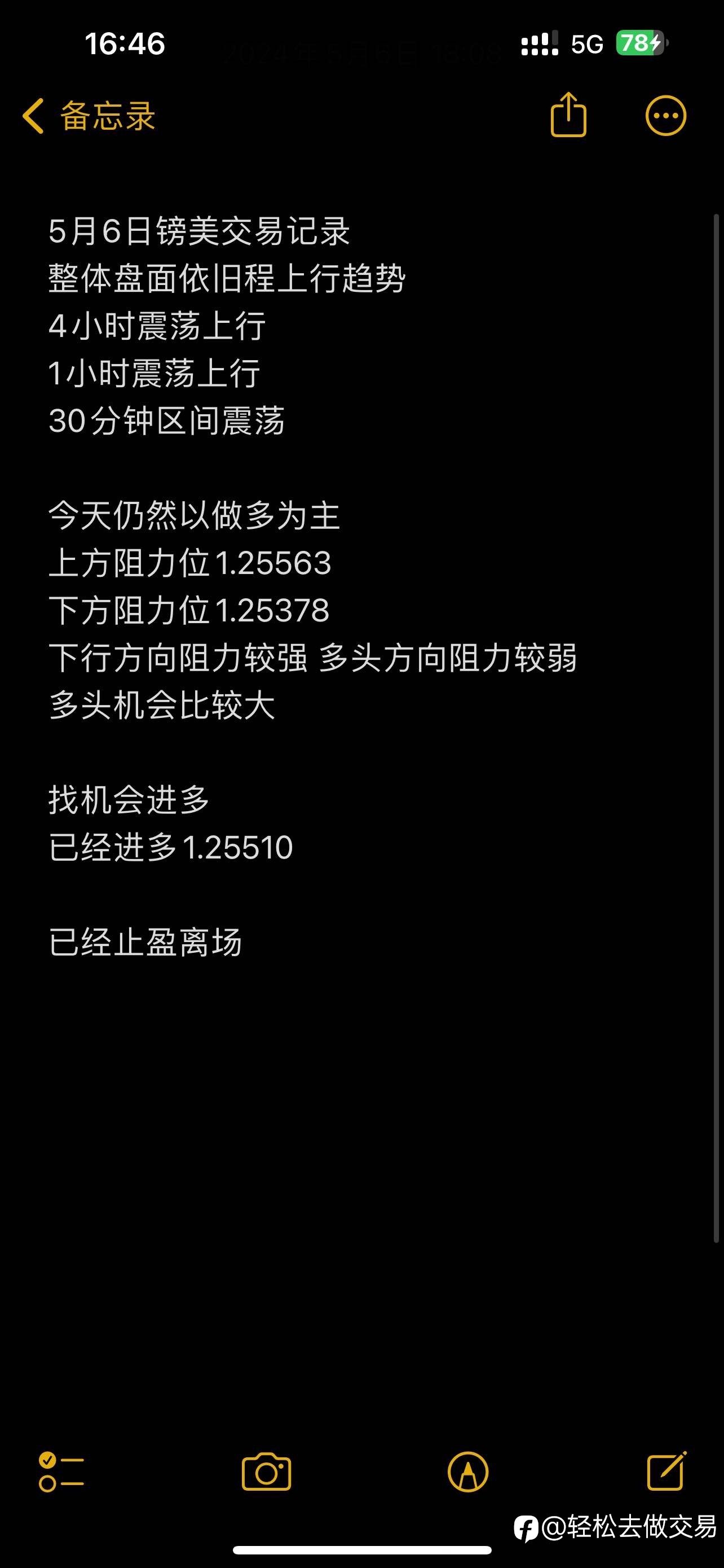 5月6日镑美交易记录
