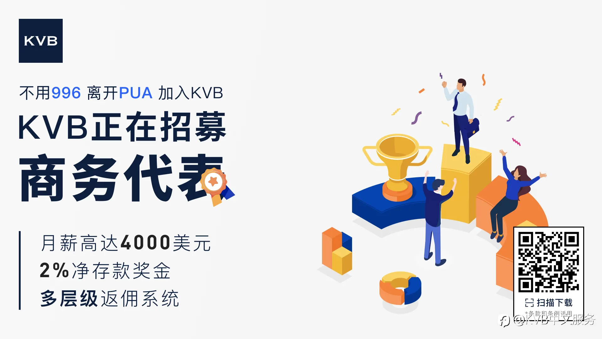 KVB 正在招募“商务代表”