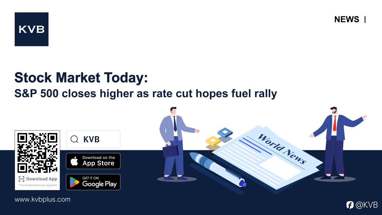 🚨Stock Market Today: S&P 500 closes higher as rate cut hopes fuel rally 🥹🙏🏻