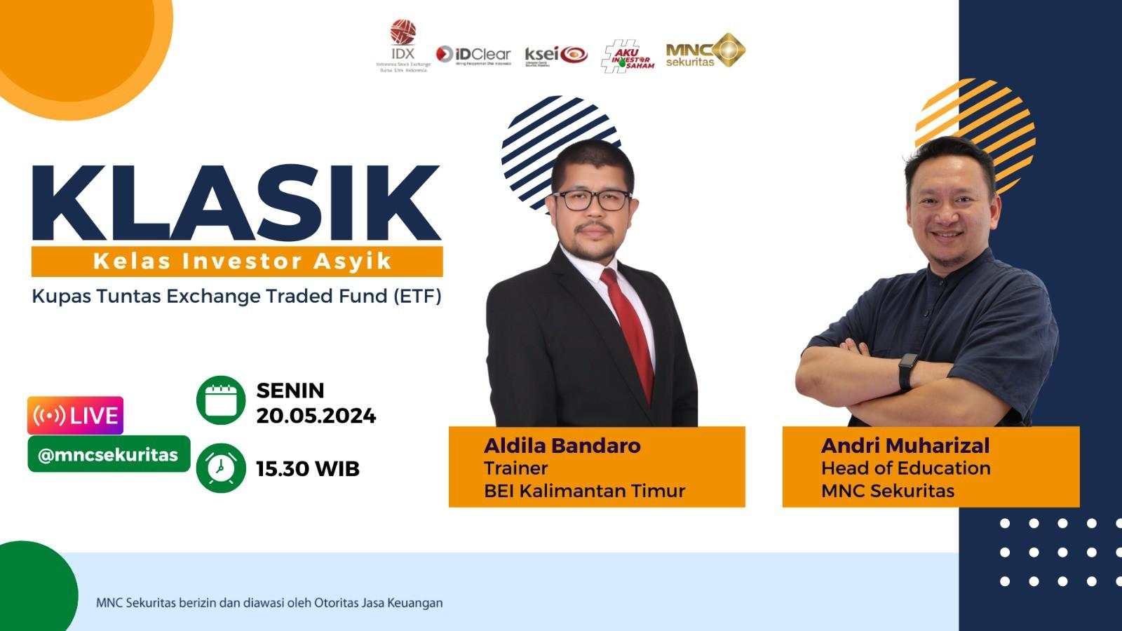 Mengupas Exchange Traded Fund (ETF), Saksikan Hanya di IG Live MNC Sekuritas