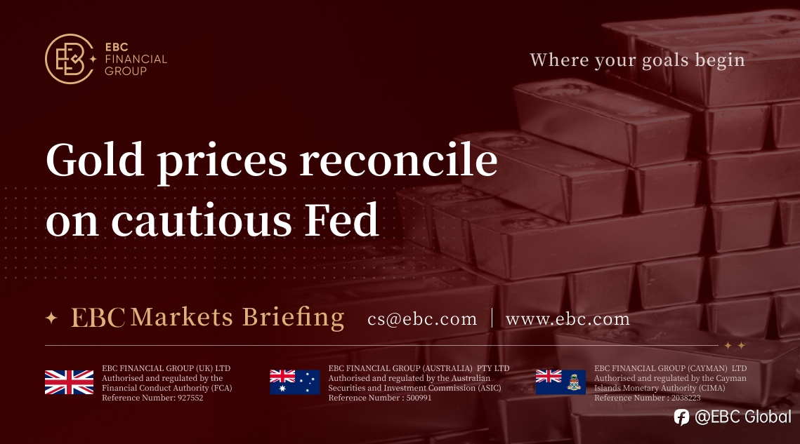 EBC Markets Briefing | Gold prices reconcile on cautious Fed