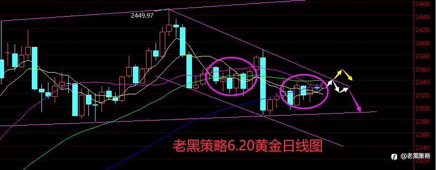 老黑策略：6.20外汇、黄金、原油分析策略