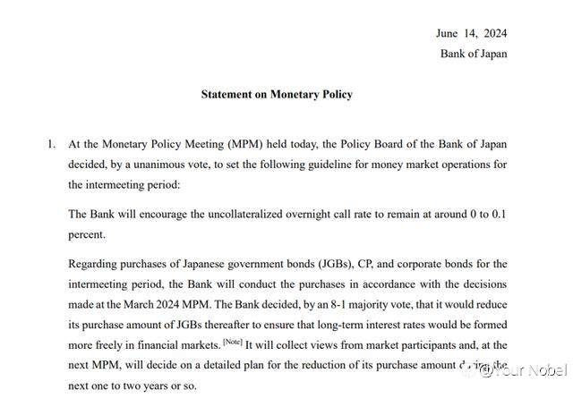 日本央行维持利率不变！分析师称，由于债券购买不确定性，日元将进一步下跌