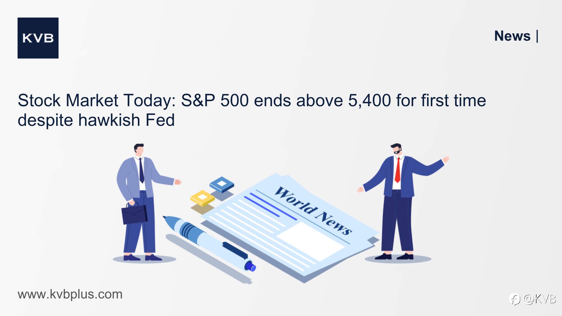 🚨Stock Market Today: S&P 500 ends above 5,400 for first time despite hawkish Fed 🔺