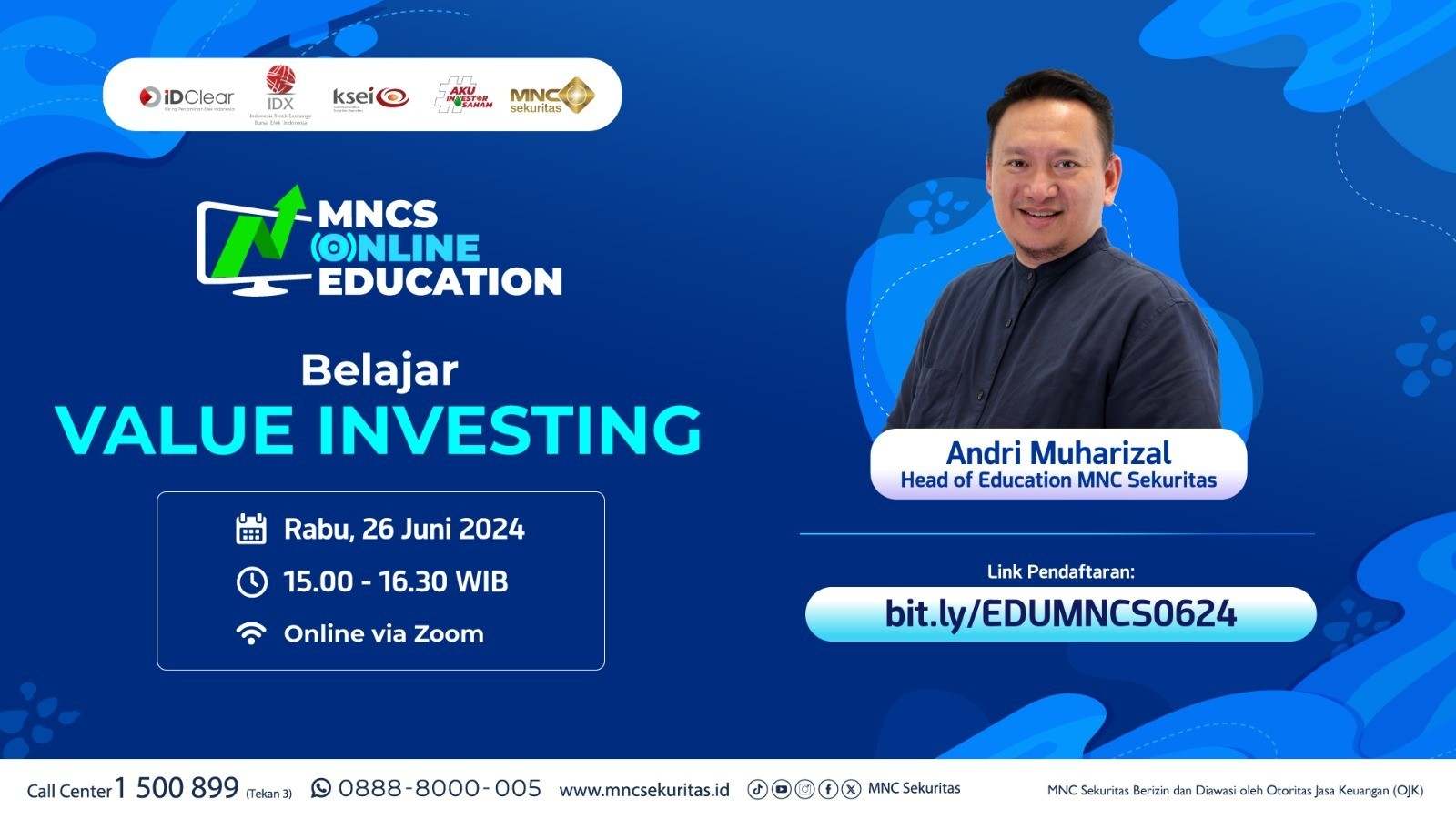 Ikuti Webinar Gratis Belajar Value Investing bersama MNC Sekuritas Hari Ini