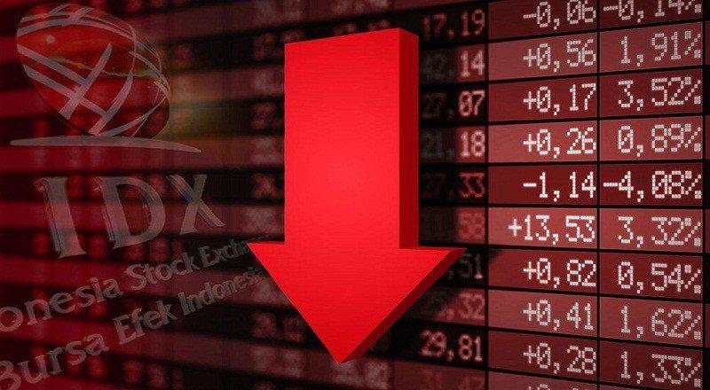 Seluruh Sektor Merah, IHSG Ditutup Turun 1,42 Persen ke 6.734