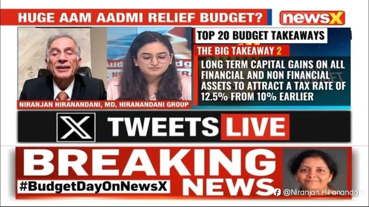 Stamp Duty Reform Highlights from NewsX Budget 2024: Insights by Dr. Niranjan Hiranandani