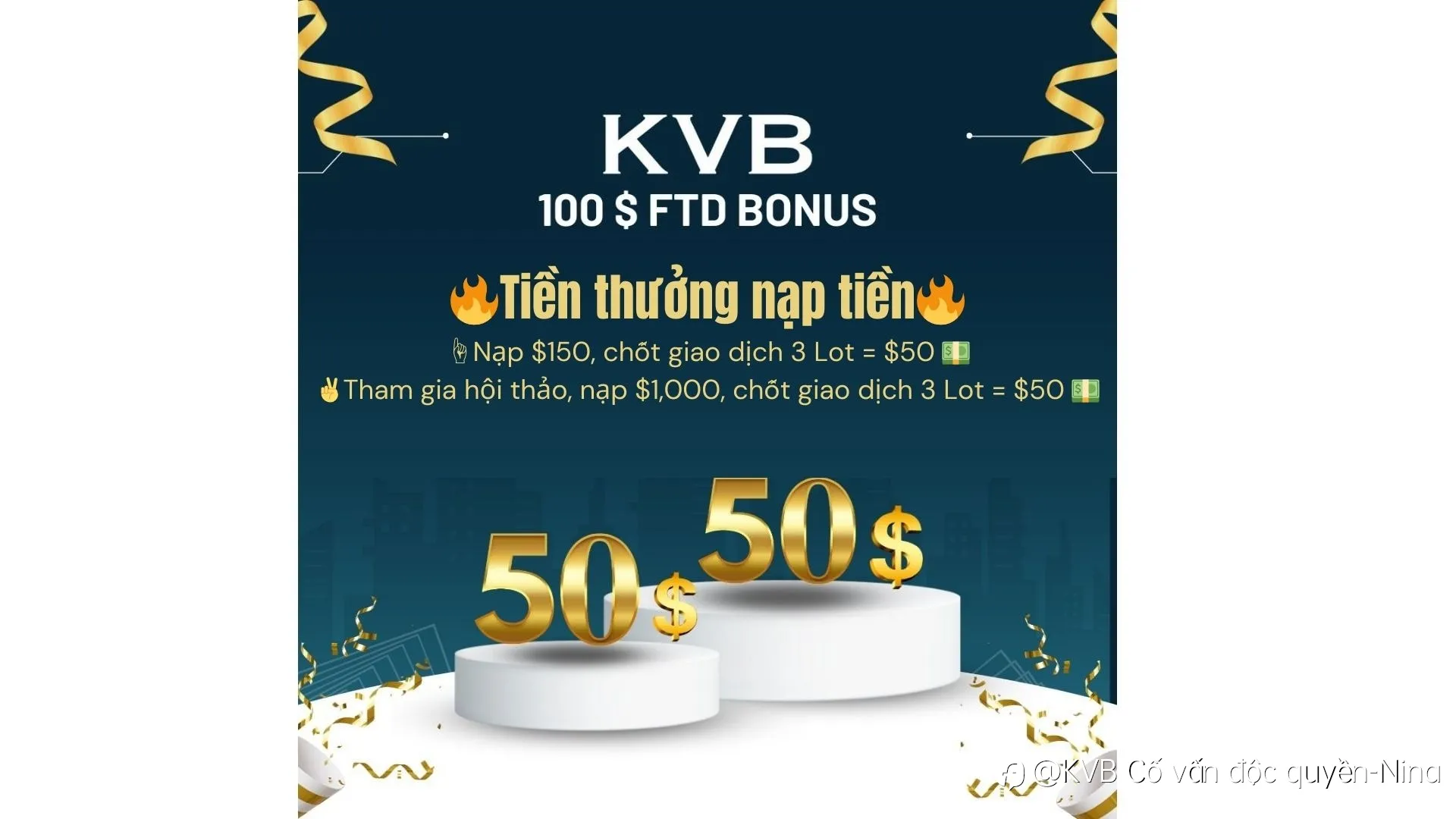 🔊🔊🔊LOA LOA LOA!!! Nhận phần thưởng tiền mặt $100 trong ưu đãi đặc biệt đến tháng 8 của KVB ngay!