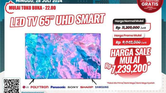 Hemat Banget! Beli TV 65 Inch di Transmart Diskon Sampai Rp 4 Juta