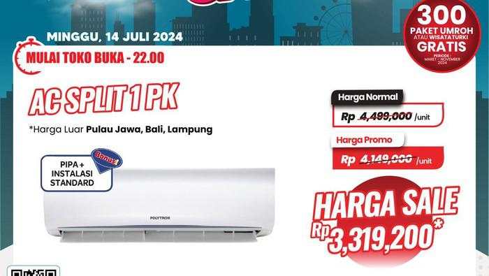 Mau Beli AC Baru? Ada Diskon Gede di Transmart Full Day Sale!