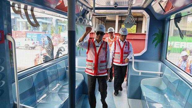 Tiba di Balikpapan, Ini Penampakan Kereta Tanpa Rel buat IKN