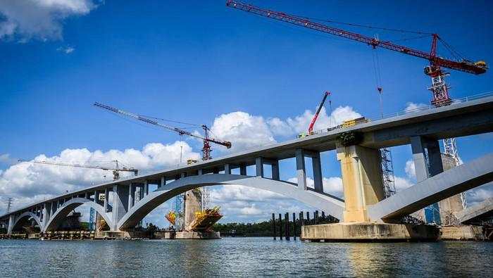 Jembatan Pulau Balang Penghubung ke IKN Rampung, Tinggal Diresmikan Jokowi