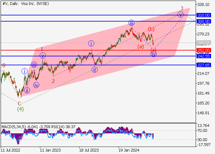VISA INC.: WAVE ANALYSIS