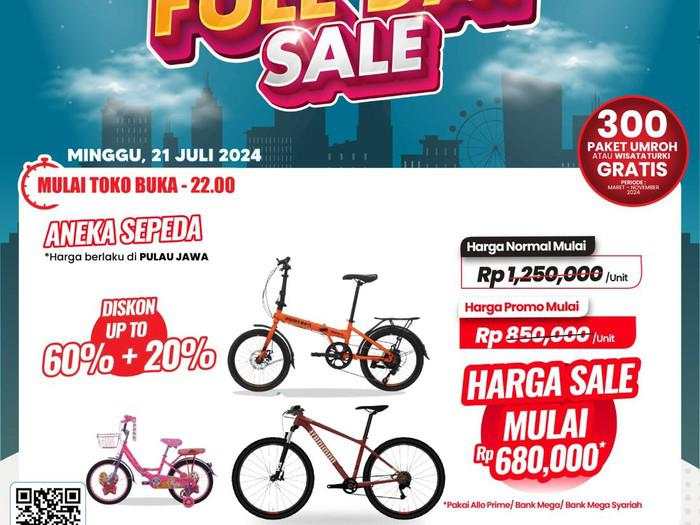 Modal Rp 680.000 Bisa Beli Sepeda di Transmart Full Day Sale