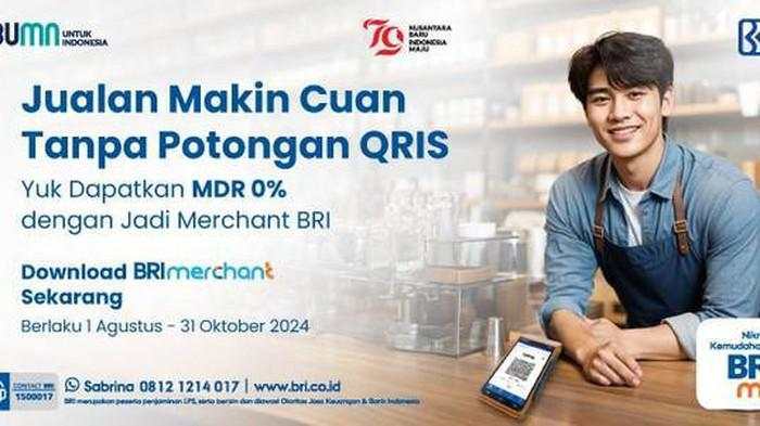 Nikmati Transaksi QRIS Tanpa Biaya di BRI Merchant, Simak Caranya!